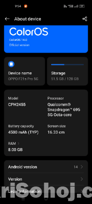 Oppo f21s pro 5g
